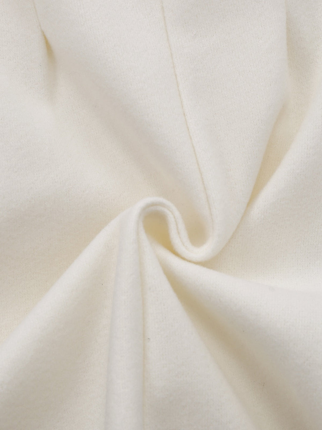 White 1940s Pearl Button Faux-Wool Coat - vintage fashion, style, pure white