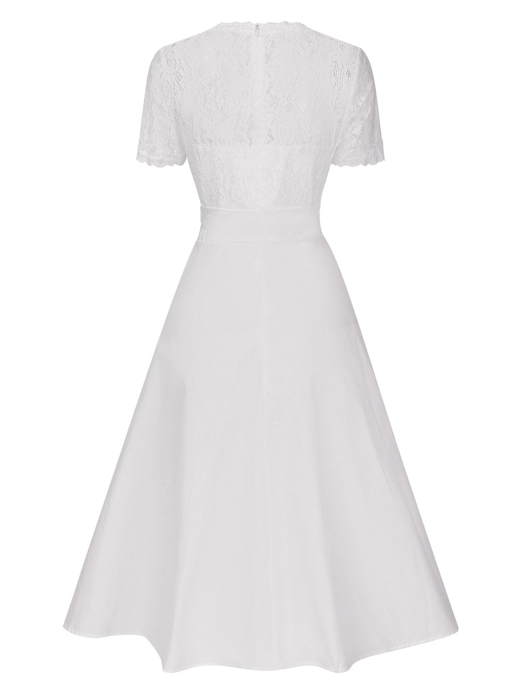 1940s VNeck Lace Patchwork Dress | 1940s | vintage dress, retro fashion