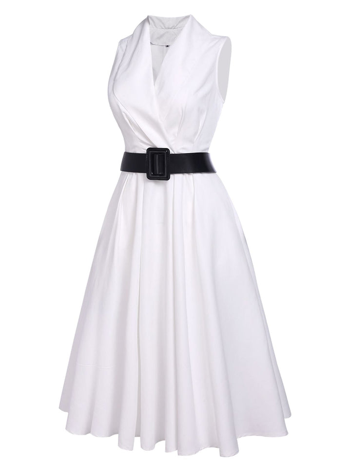 1950s Halter Belted Swing Dress | 1950s | vintage dress, retro fashion