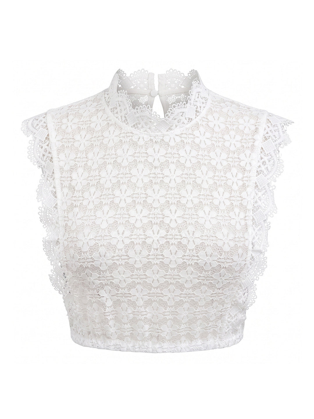 White 1950s Vintage Retro Blouse