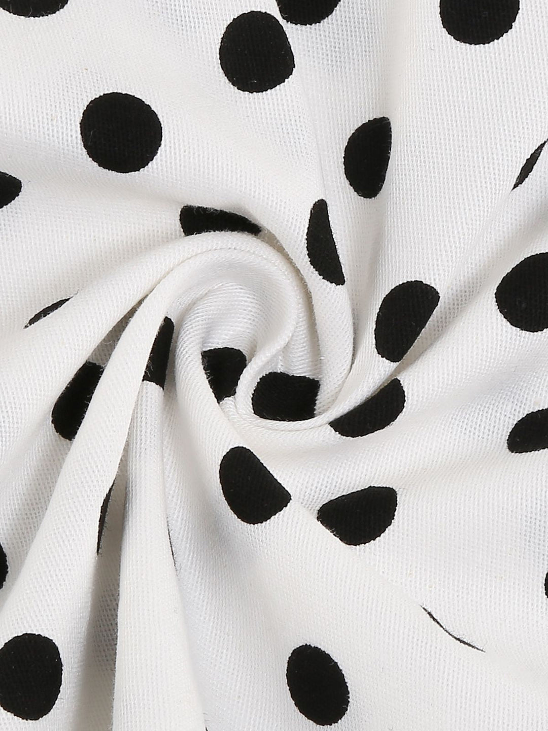 White 1950s Polka Dot Lapel Swing Dress — vintage elegance for the modern woman