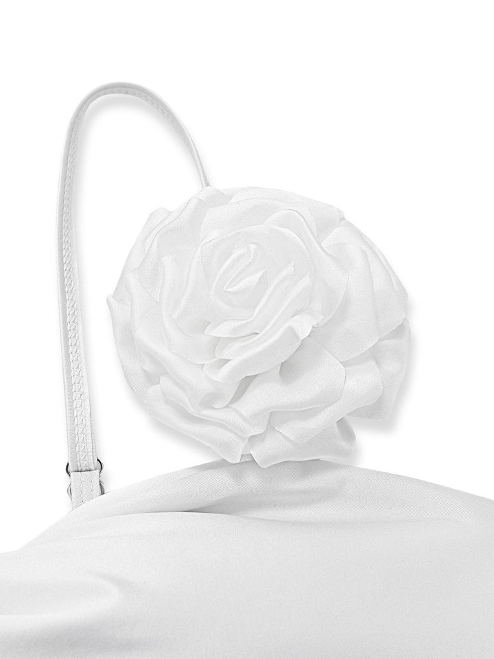 White--Rose-Satin-Finish-Bikini-Set-Cover-Up, vintage, retro, swimwear