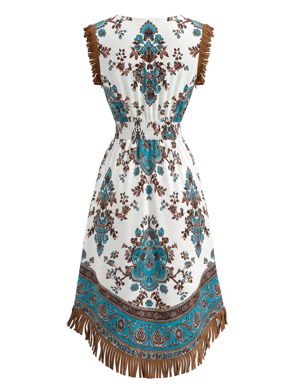 Pat 1970s Floral Vintage Classic Dress 4