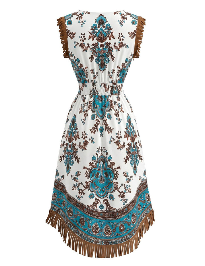 Pat 1970s Floral Vintage Classic Dress 4