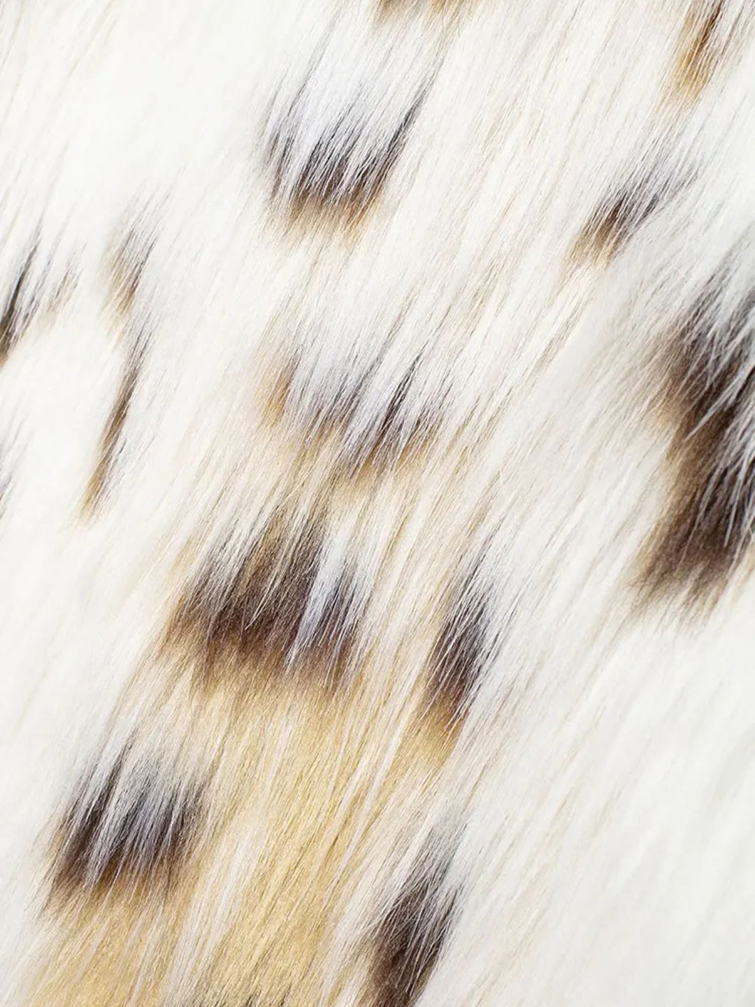 White 1980s Reindeer Print Faux Fur Jacket - vintage fashion, style, pure white