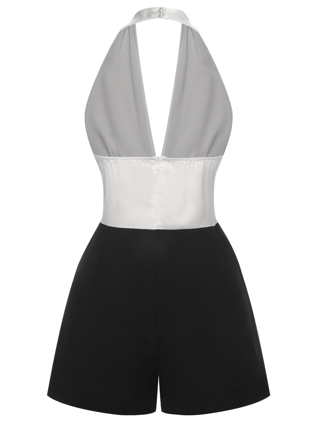 1950s DeepV Halter Romper | 1950s | vintage romper, retro jumpsuit