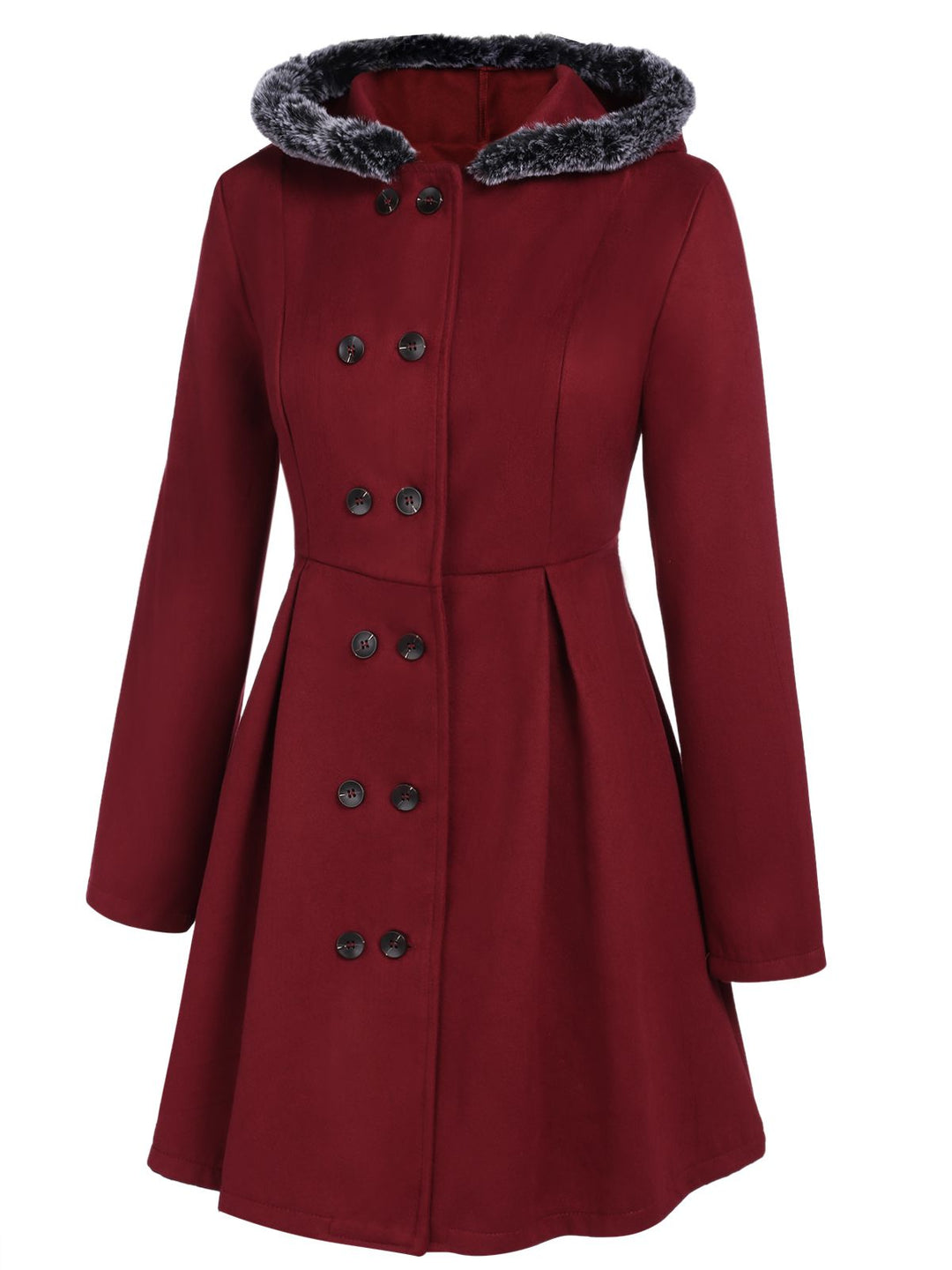 1950s Fur Collar Hooded Coat | 1950s | vintage outerwear, jacket