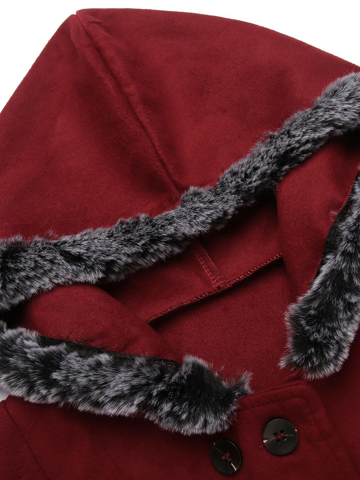 1950s Fur Collar Hooded Coat | 1950s | vintage outerwear, jacket