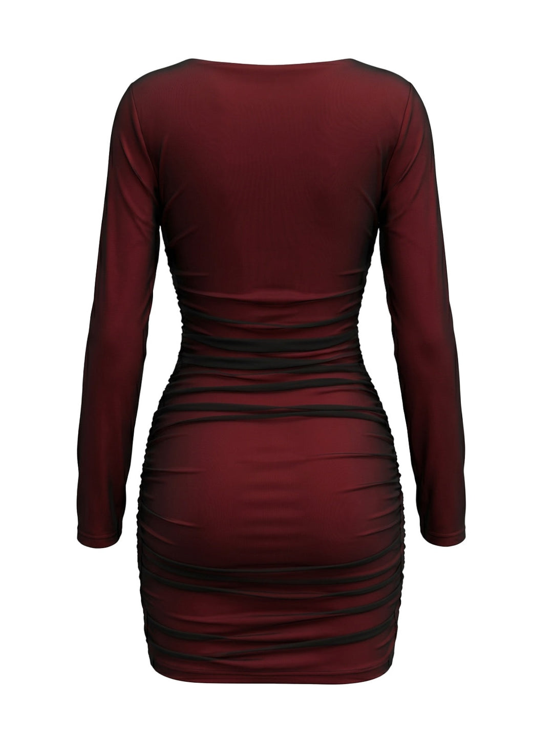 Wine Red 1960s Vintage Retro Dress 3