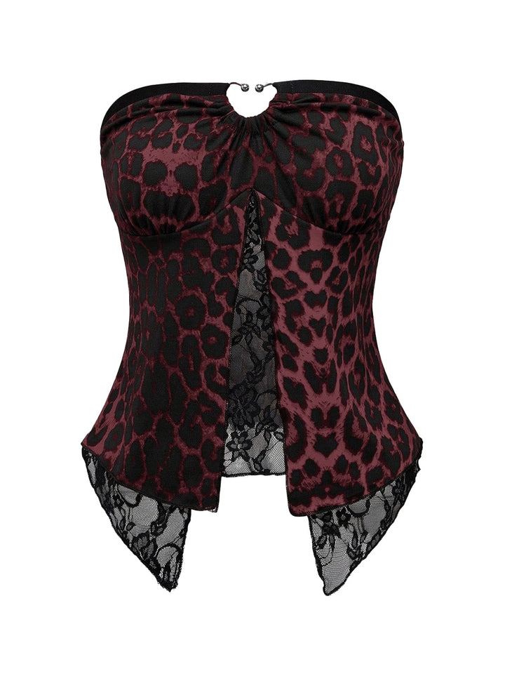 Wine Red Lace Cami Classic Top