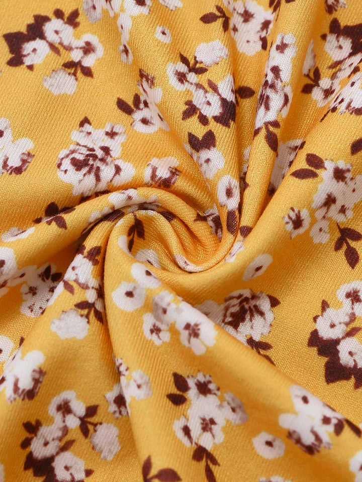 Yellow 1940s Vintage Retro Dress 6