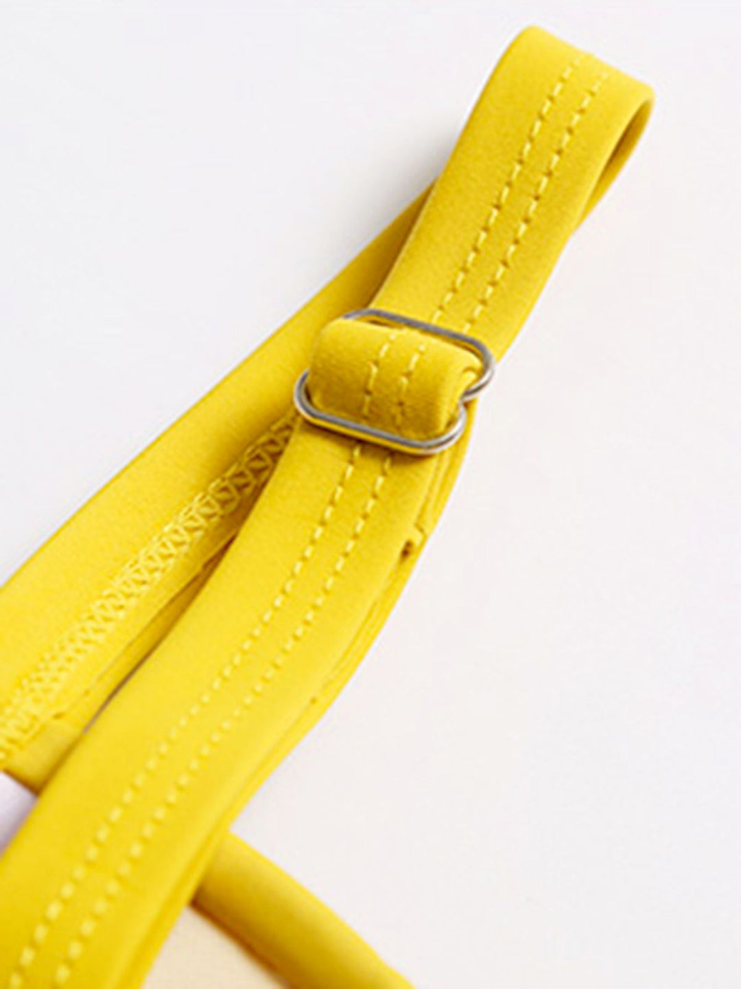 Yellow Spaghetti Strap Skirted Swimsuit: timeless style reimagined