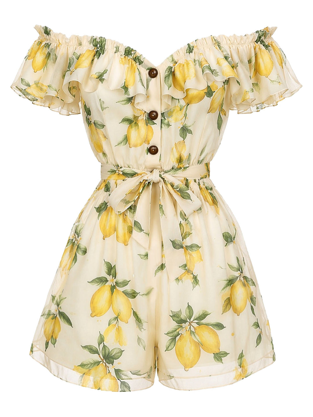[Pre-Sale] Midium Yellow 1980s Vintage Classic Romper 2
