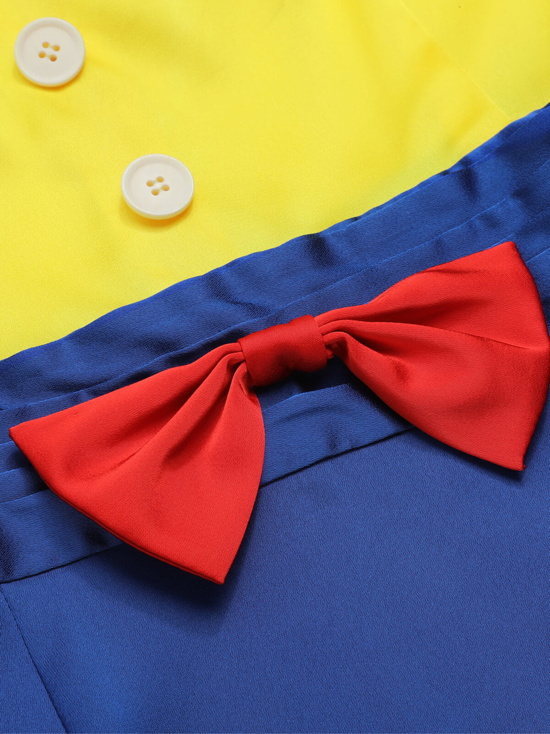 Yellow &amp; Blue 1960s Bow Strap Pencil Dress, vintage dress, retro fashion - perfect for women who love vintage and retro fashion
